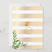 エレガントフローラシモダンック婚約パーティ 招待状 (裏面)