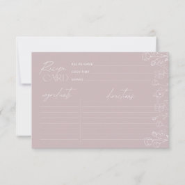 エレガントフローラシャワーレシピカード