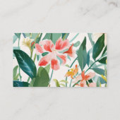 エレガントフローラスクリプト金ゴールド |ソーシャルメディア 名刺 (裏面)