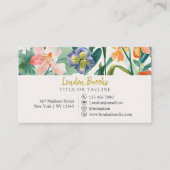 エレガントフローラスクリプト金ゴールド |ソーシャルメディア 名刺 (正面)