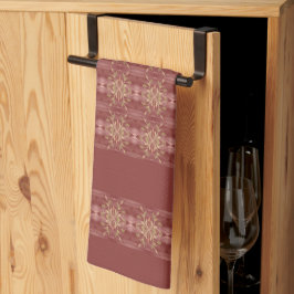 エレガントフローラストライプ キッチンタオル