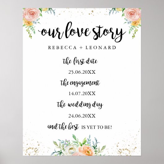 エレガントフローラストーリーのタイムラ結婚イン ポスター (正面)