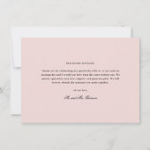 エレガントフローラス結婚クリプト サンキューカード (裏面)