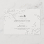 エレガントフローラス結婚ケッチの詳細 エンクロージャーカード (正面)