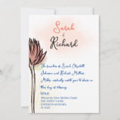 エレガントフローラス結婚ケッチ 招待状 (裏面)