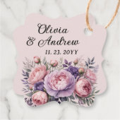 エレガントフローラソフトパステル色ありがとう フェイバータグ (裏面)