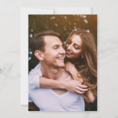 エレガントフローラダスティバラ結婚金ゴールドの写真 招待状 (裏面)