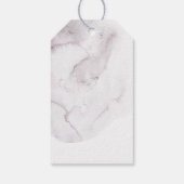 エレガントフローラダスティ結婚パープル感謝してい君 ギフトタグ (裏面)