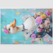 エレガントフローラダックお洒落デコペ 薄葉紙 (正面)