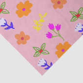 エレガントフローラティッシュペーパー – 手描きフラワーPa 薄葉紙 (詳細)