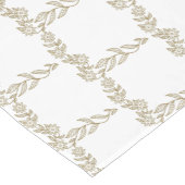 エレガントフローラテーブルランナー – ユニークデザイン ショートテーブルランナー (コーナー)