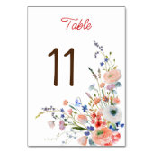 エレガントフローラテーブル番号 テーブルナンバー (正面)