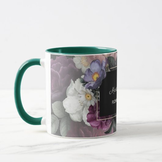 エレガントフローラデザイカスタムナ マグカップ (左)