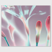 エレガントフローラデザイン光沢 ラッピングペーパー (フラット)