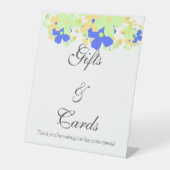 エレガントフローラデザイン黄緑色 台座サイン (正面)