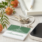 エレガントフローラデザイン キーホルダー (正面右)