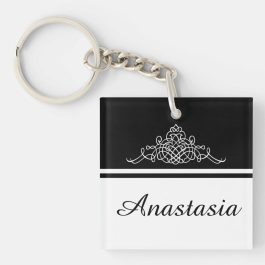 エレガントフローラデザイン キーホルダー (正面)