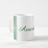 エレガントフローラデザイン コーヒーマグカップ (正面左)