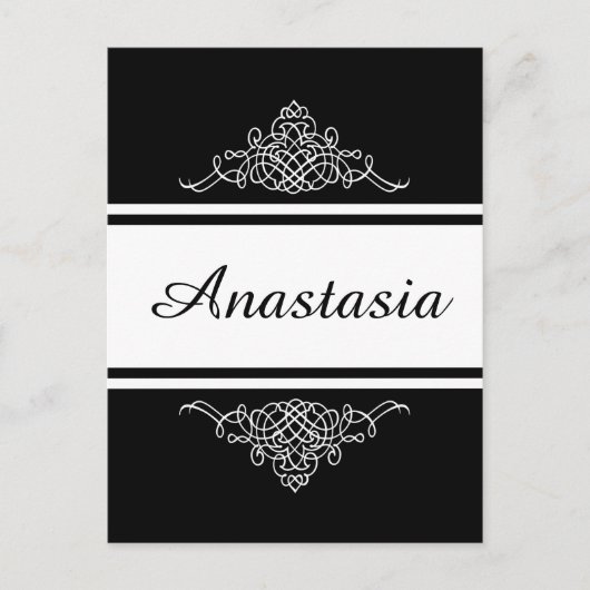 エレガントフローラデザイン ポストカード (正面)