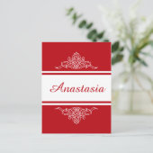 エレガントフローラデザイン ポストカード (スタンド正面)