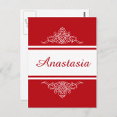 エレガントフローラデザイン ポストカード (正面/裏面)