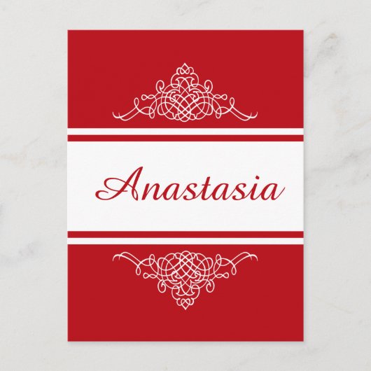 エレガントフローラデザイン ポストカード (正面)