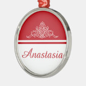 エレガントフローラデザイン メタルオーナメント (左)