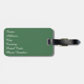 エレガントフローラデザイン ラゲッジタグ (裏面横)