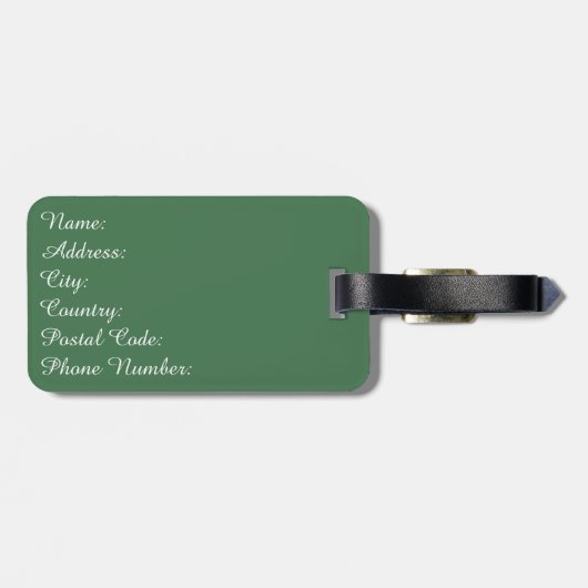 エレガントフローラデザイン ラゲッジタグ (裏面横)