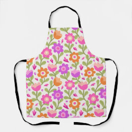 エレガントフローラデザイン – 美しくカスタマイズ可能 エプロン