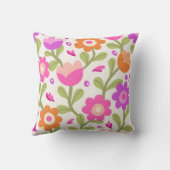 エレガントフローラデザイン – 美しくカスタマイズ可能 クッション (裏面)