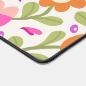 エレガントフローラデザイン – 美しくカスタマイズ可能 デスクマット (コーナー)