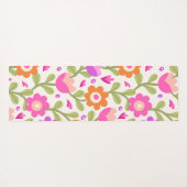 エレガントフローラデザイン – 美しくカスタマイズ可能 ヨガマット (裏面(横))