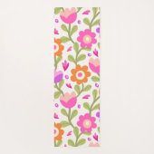 エレガントフローラデザイン – 美しくカスタマイズ可能 ヨガマット (裏面)