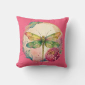 エレガントフローラトンボと名前をカスタムする クッション (正面)