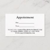 エレガントフローラネイビーブルーラディアント開花 予約カード (裏面)