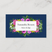 エレガントフローラネイビーブルーラディアント開花 予約カード (正面)