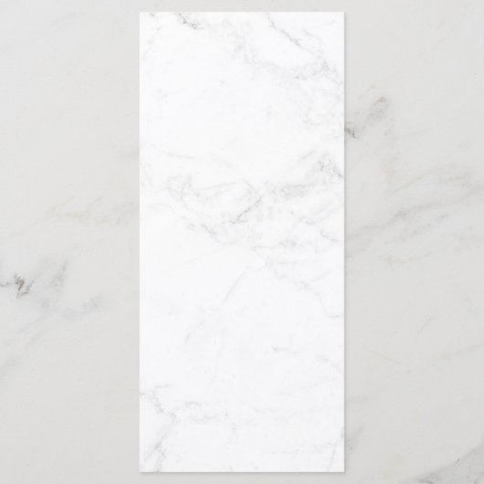 エレガントフローラネイビーブルー&ホワイトマーブル結婚ズ メニュー (裏面)