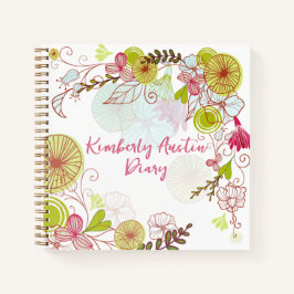 エレガントフローラノートパッフランスのク ノートブック