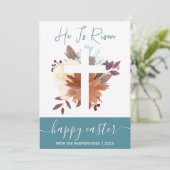 エレガントフローラハッピーイースタークロスクリスチャン シーズンカード (スタンド正面)