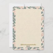 エレガントフローラハッピーバースデーカード シーズンカード (裏面)