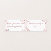 エレガントフローラハッピーバースデーカード – パーソナライズされた (外部フラット)