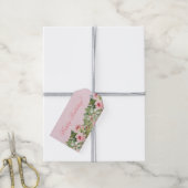 エレガントフローラハッピーバースデーギフトラベル付き/花 ギフトタグ (より糸付き)