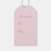 エレガントフローラハッピーバースデーギフトラベル付き/花 ギフトタグ (裏面)