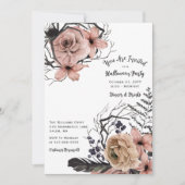 エレガントフローラハローウィンパーティ招待状 招待状 (正面)