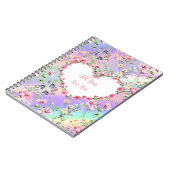 エレガントフローラハートフレーム：すべての大事な行事 ノートブック (左側)