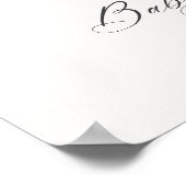 エレガントフローラバウ赤ちゃんシャワー ポスター (角)