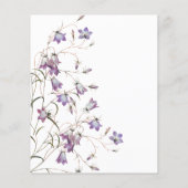 エレガントフローラバジェットブライダルルンチョン招待状 (裏面)