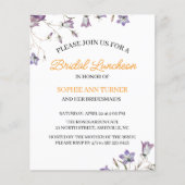 エレガントフローラバジェットブライダルルンチョン招待状 (正面)