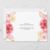 エレガントフローラバチェロレッテ招待状 招待状 (裏面)